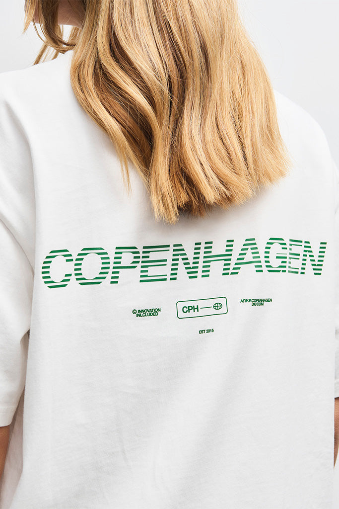 ARKK Apparel ARKK CPH Boxy Tee | Off White Vintage Green T-Shirt