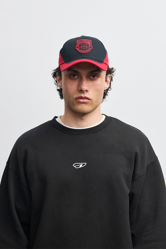ARKK Accessories ARKK Football Cap | Black Red Cap