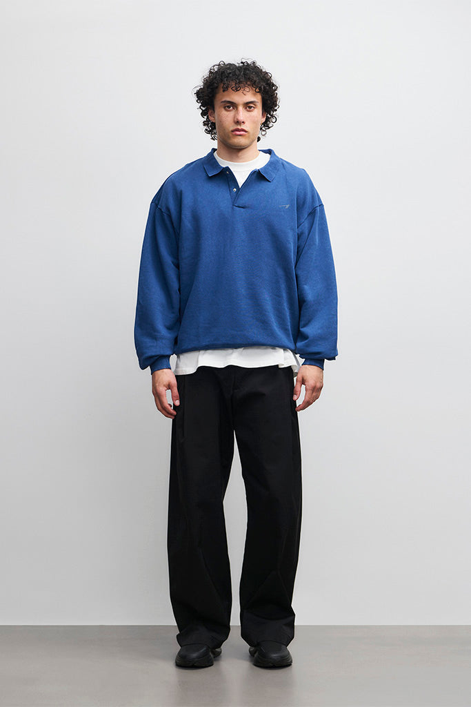 ARKK Apparel ARKK Long Sleeve Polo 2.0 | Vintage Blue Sweatshirt