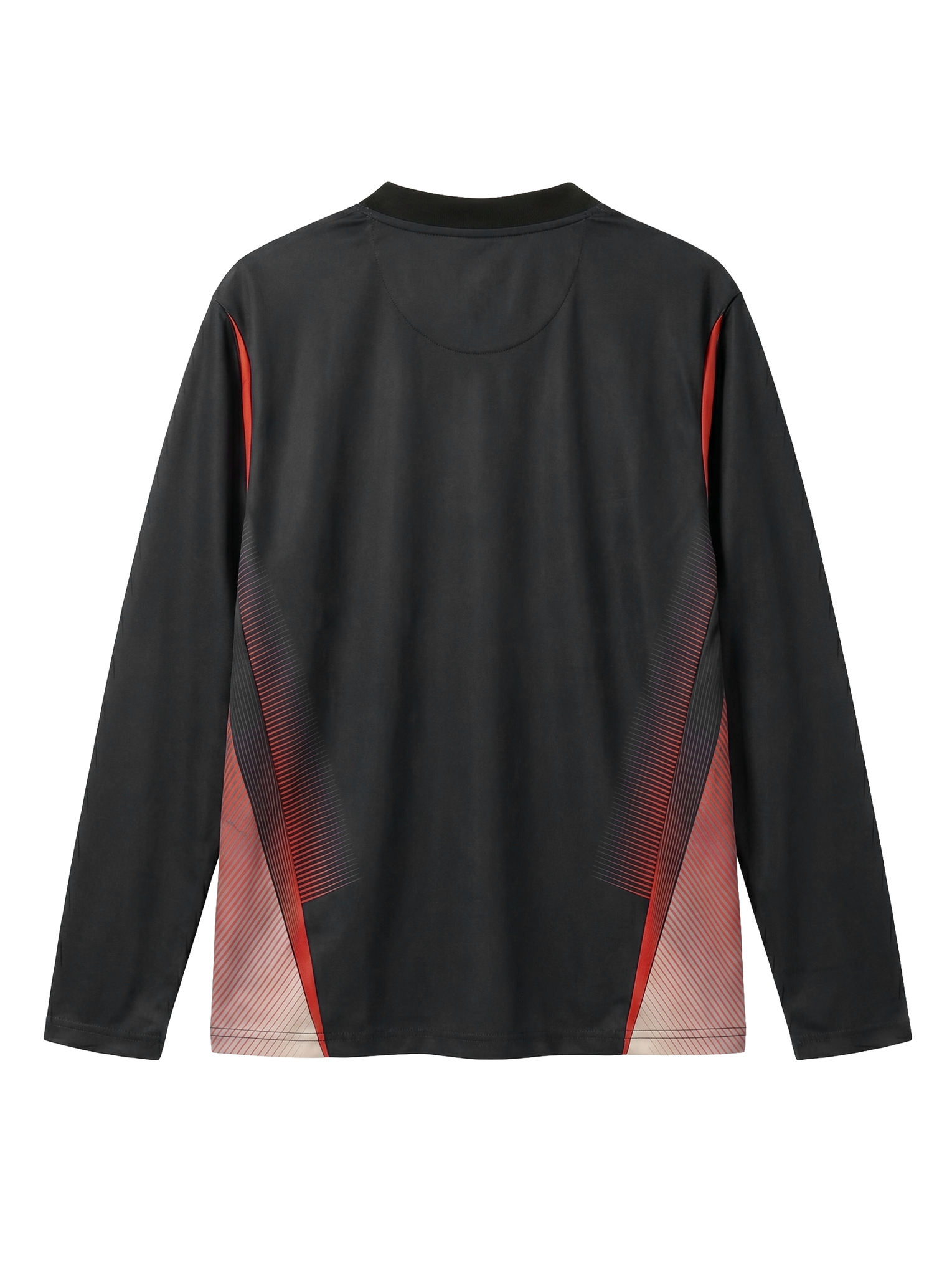 ARKK Apparel Football Shirt LS | Black Red T-Shirt