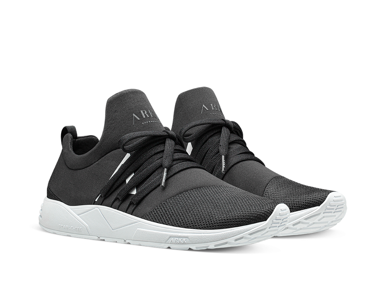 ARKK NOS Raven Mesh PET S-E15 | Jet Black White | Women Raven