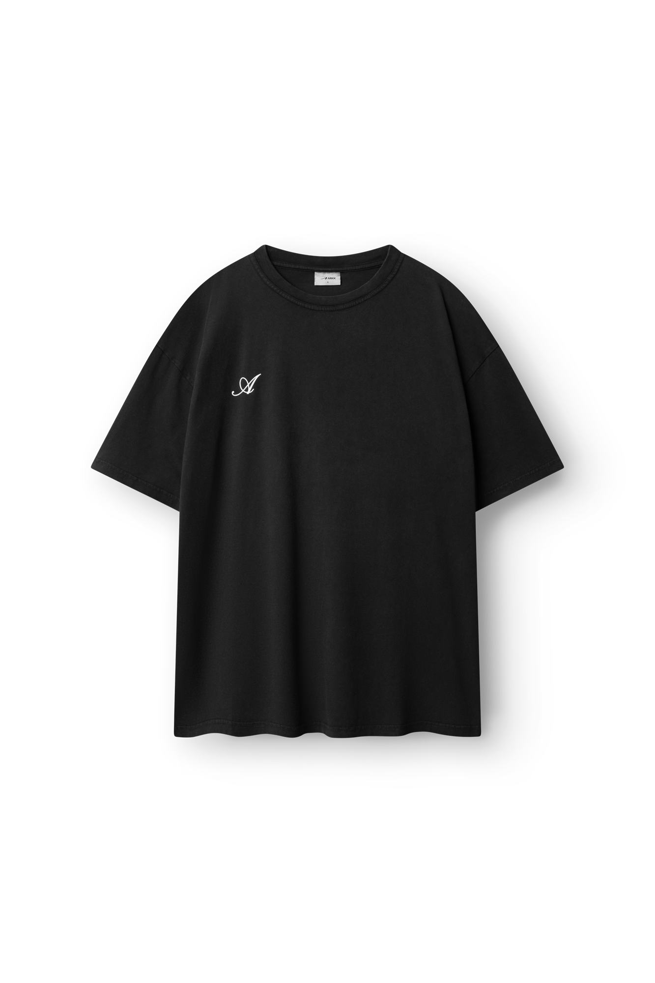ARKK Apparel Sans Serif Boxy Tee | Black T-Shirt
