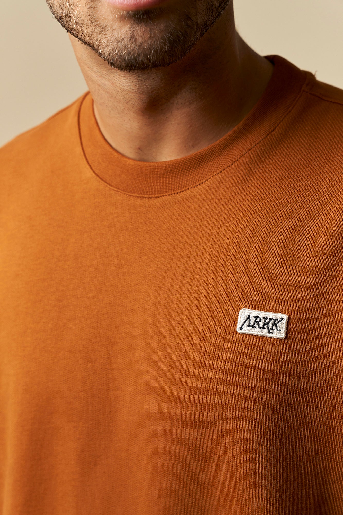 ARKK Apparel ARKK Box Logo Crewneck | Caramel Cafe Crewneck