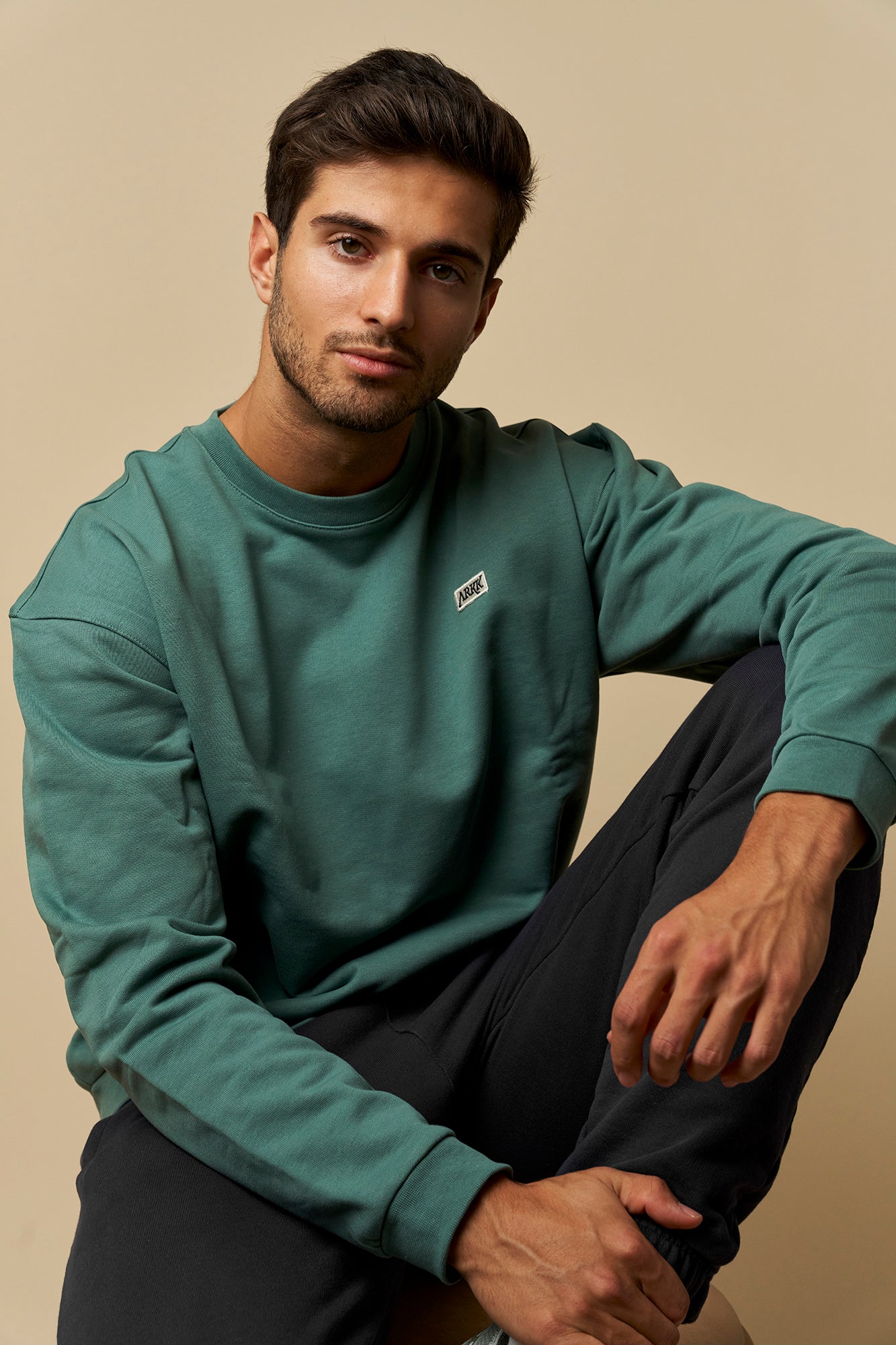 ARKK Apparel ARKK Box Logo Crewneck | Silver Pine Crewneck