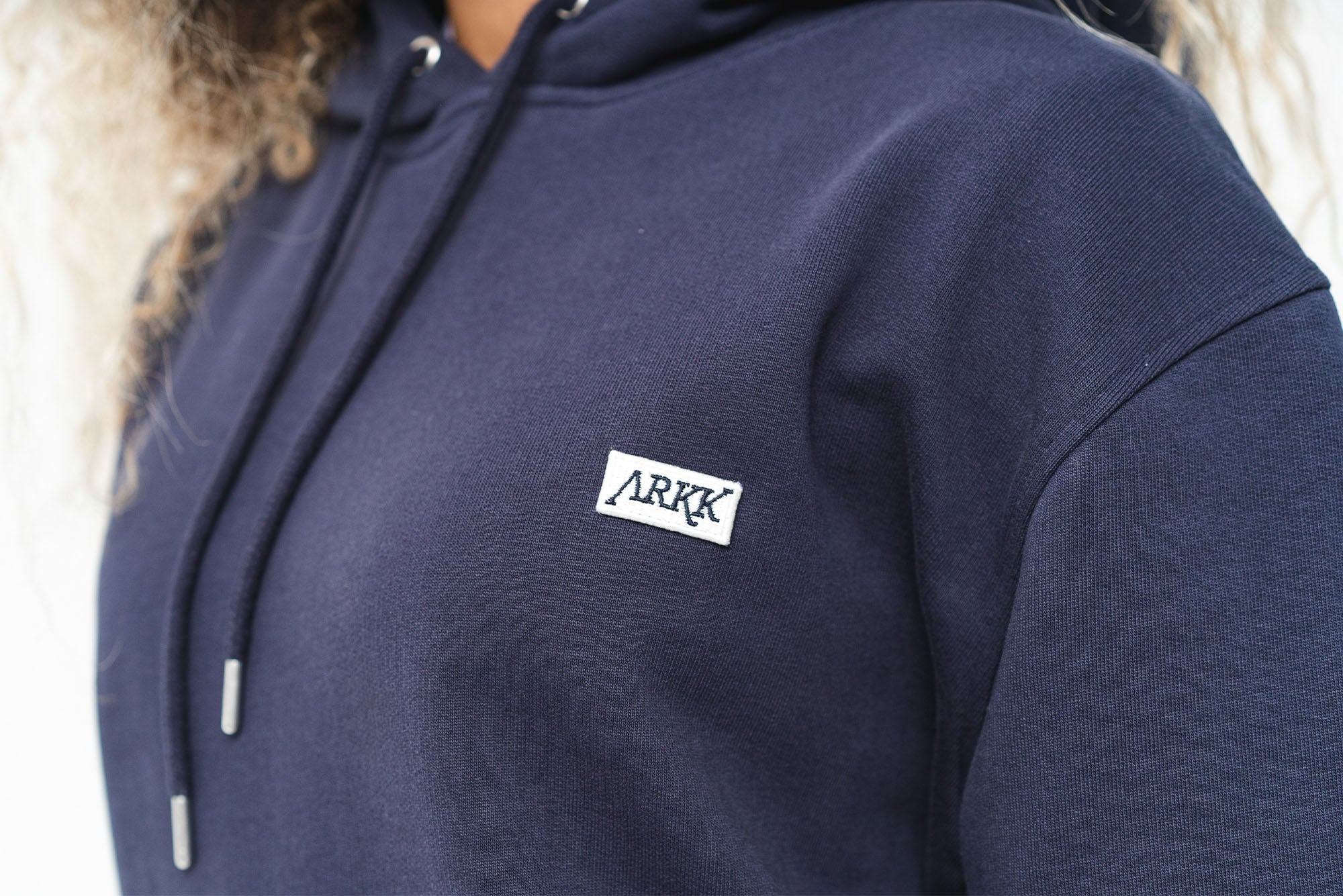 ARKK Apparel ARKK Box Logo Hoodie | Maritime Blue Hoodie