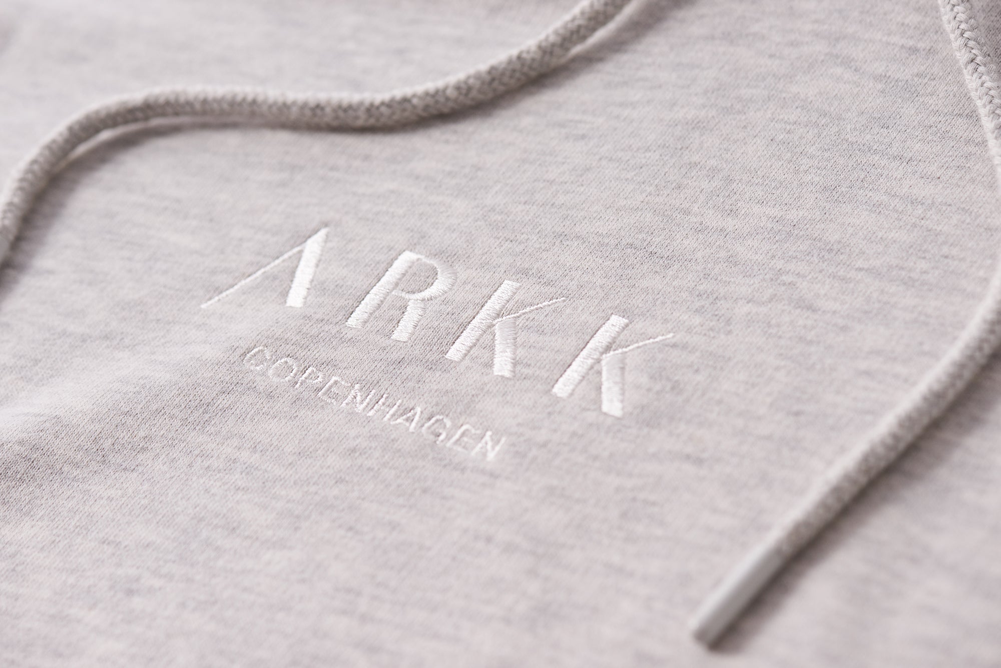 ARKK Apparel ARKK Box Logo Hoodie | Snow Melange Hoodie