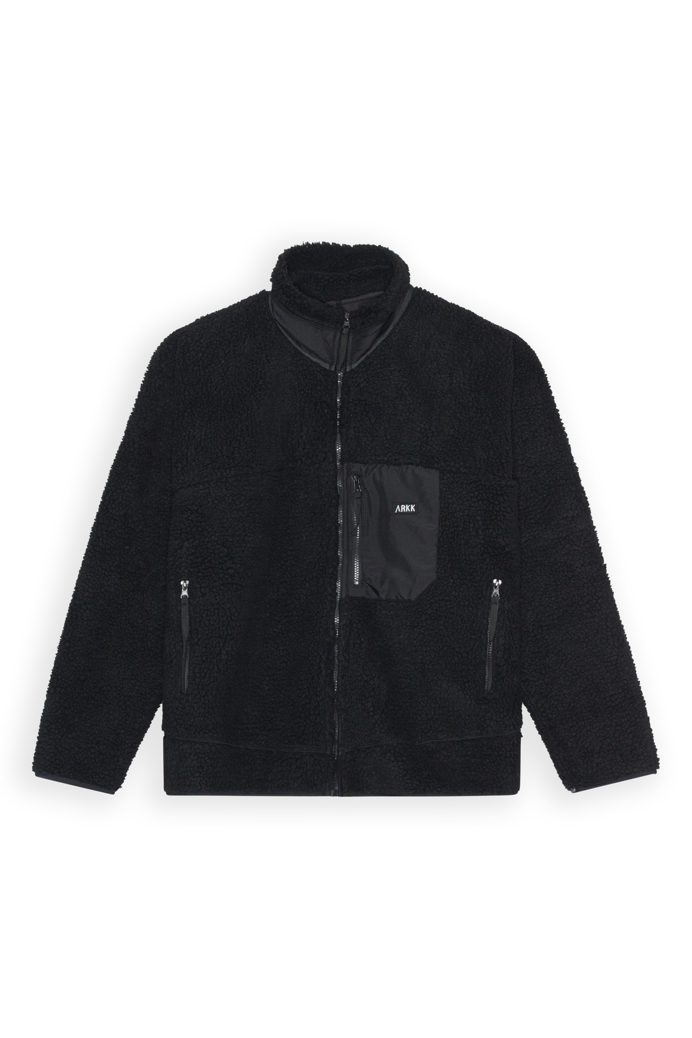 ARKK Apparel ARKK Box Logo Polar Jacket | Black Polar Jacket