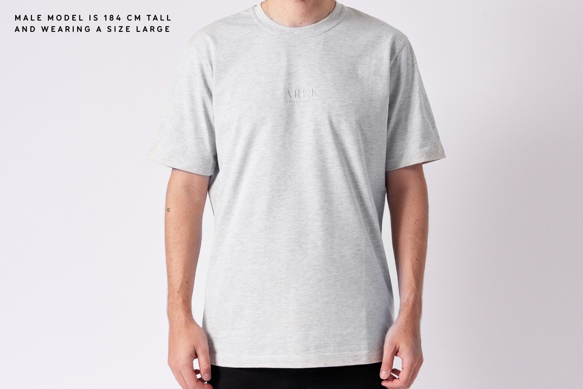 ARKK Apparel ARKK Classic Tee | Snow Melange T-Shirt Snow Melange