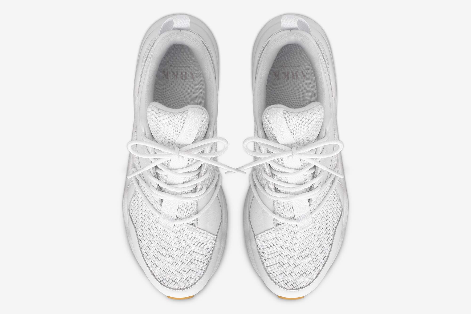 ARKK CRAFT Asymtrix Mesh F-PRO90 All White Light Gum - Women Asymtrix White