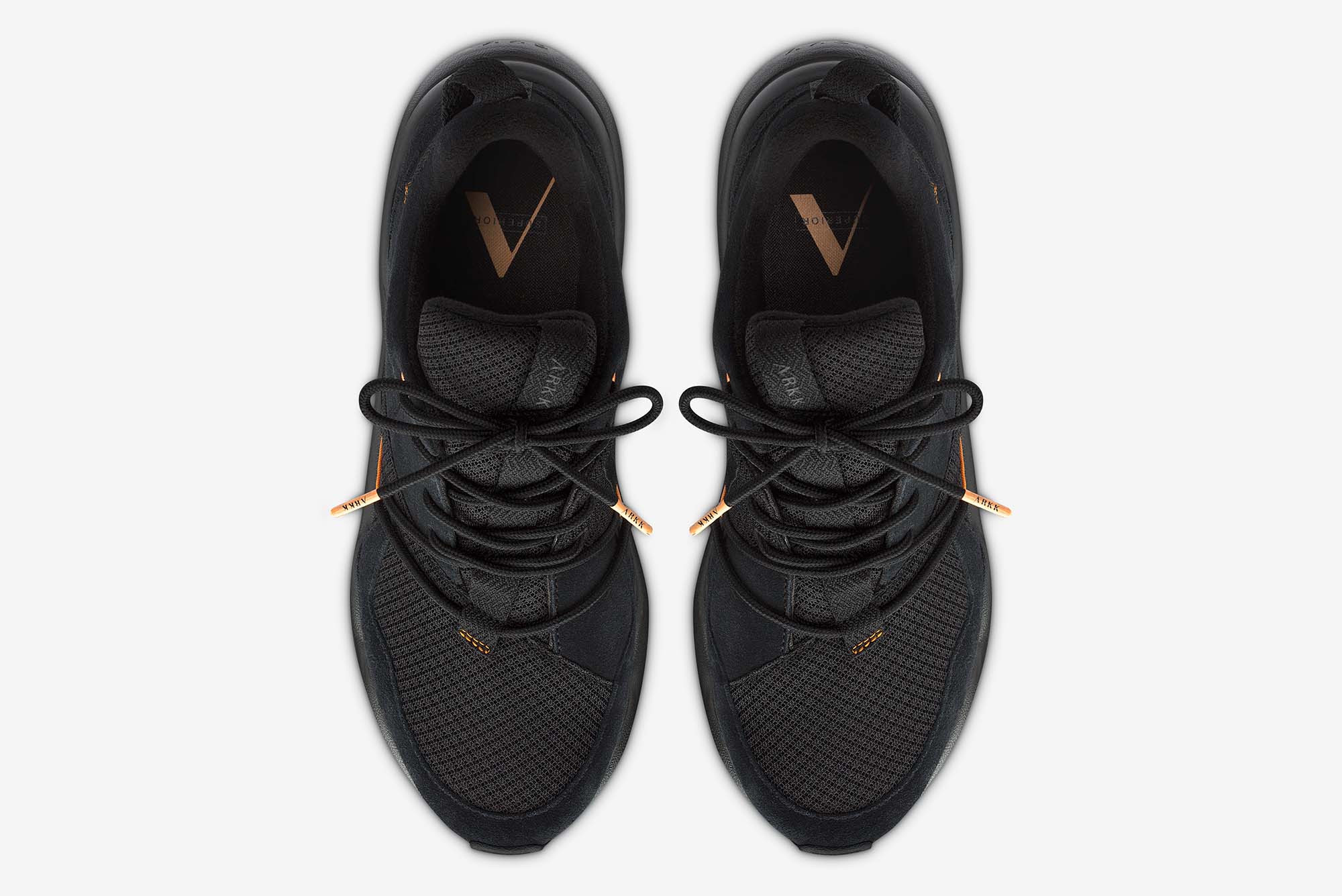 ARKK Collection Asymtrix Suede F-PRO90 Black Mock Orange - Women Asymtrix Black