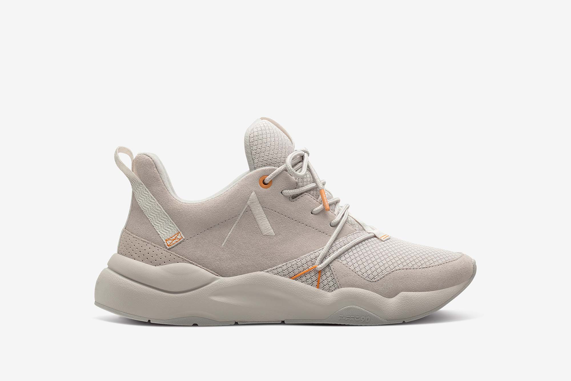 ARKK Copenhagen - Superior Line Asymtrix Suede F-PRO90 White Sand Mock Orange - Men Asymtrix White Sand