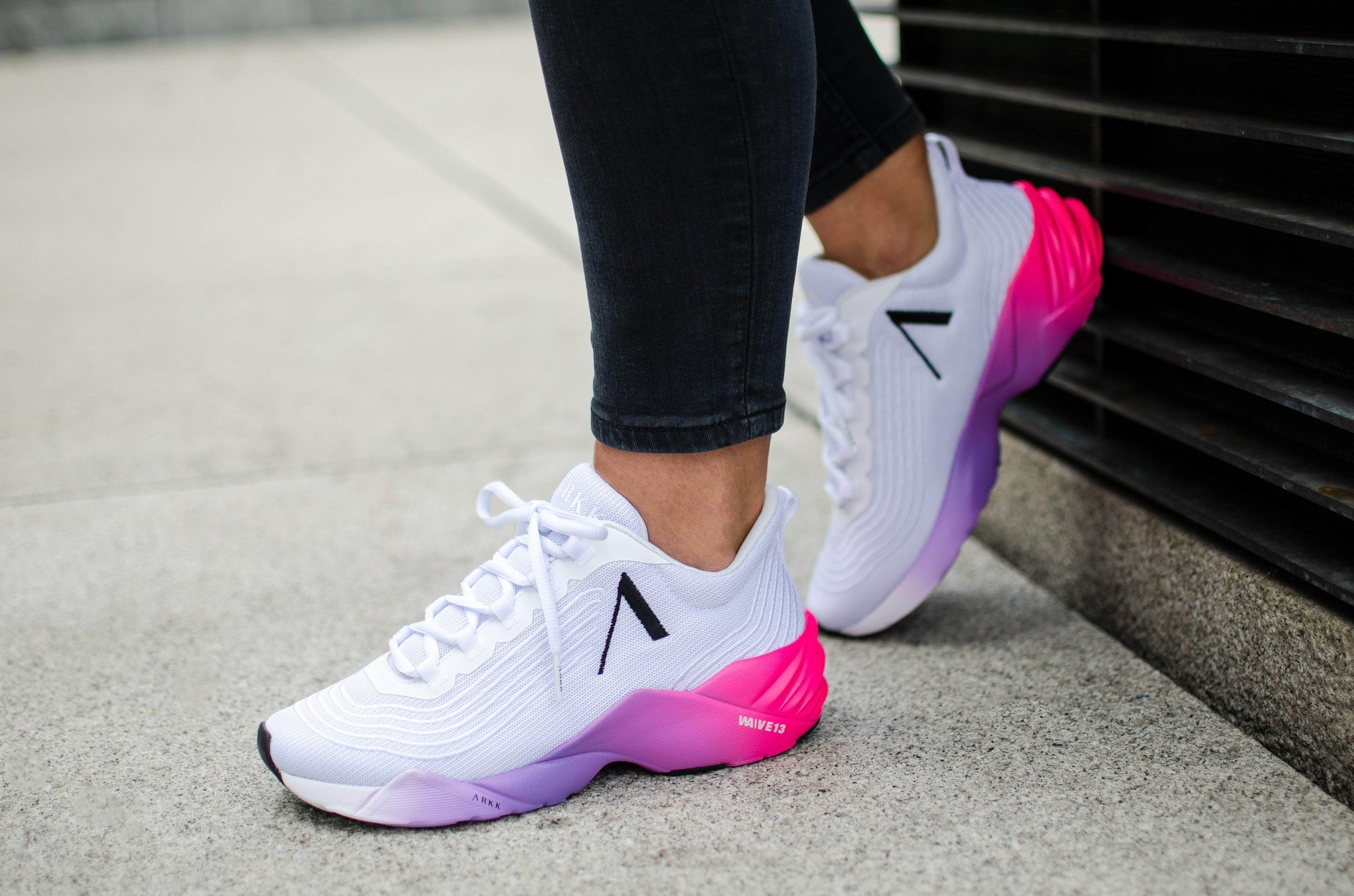 ARKK Collection Avory Mesh W13 White Bright Pink - Women Avory