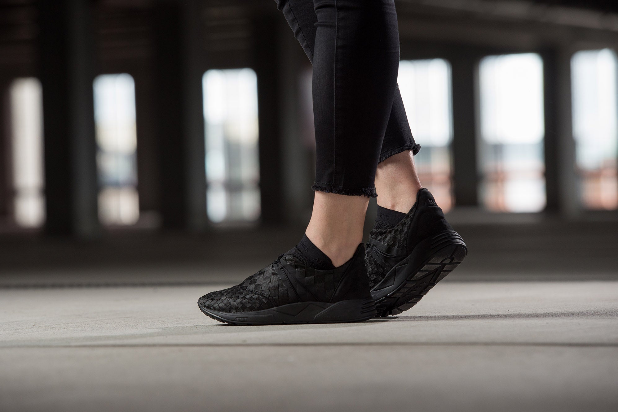 ARKK Collection Eaglezero Braided S-E15 Triple Black - Women Eaglezero Black