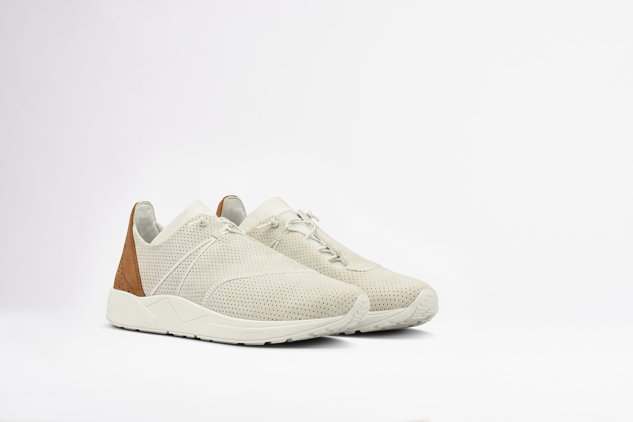 ARKK Collection Eaglezero Suede S-E15 Off White Brown - Men Eaglezero Off White