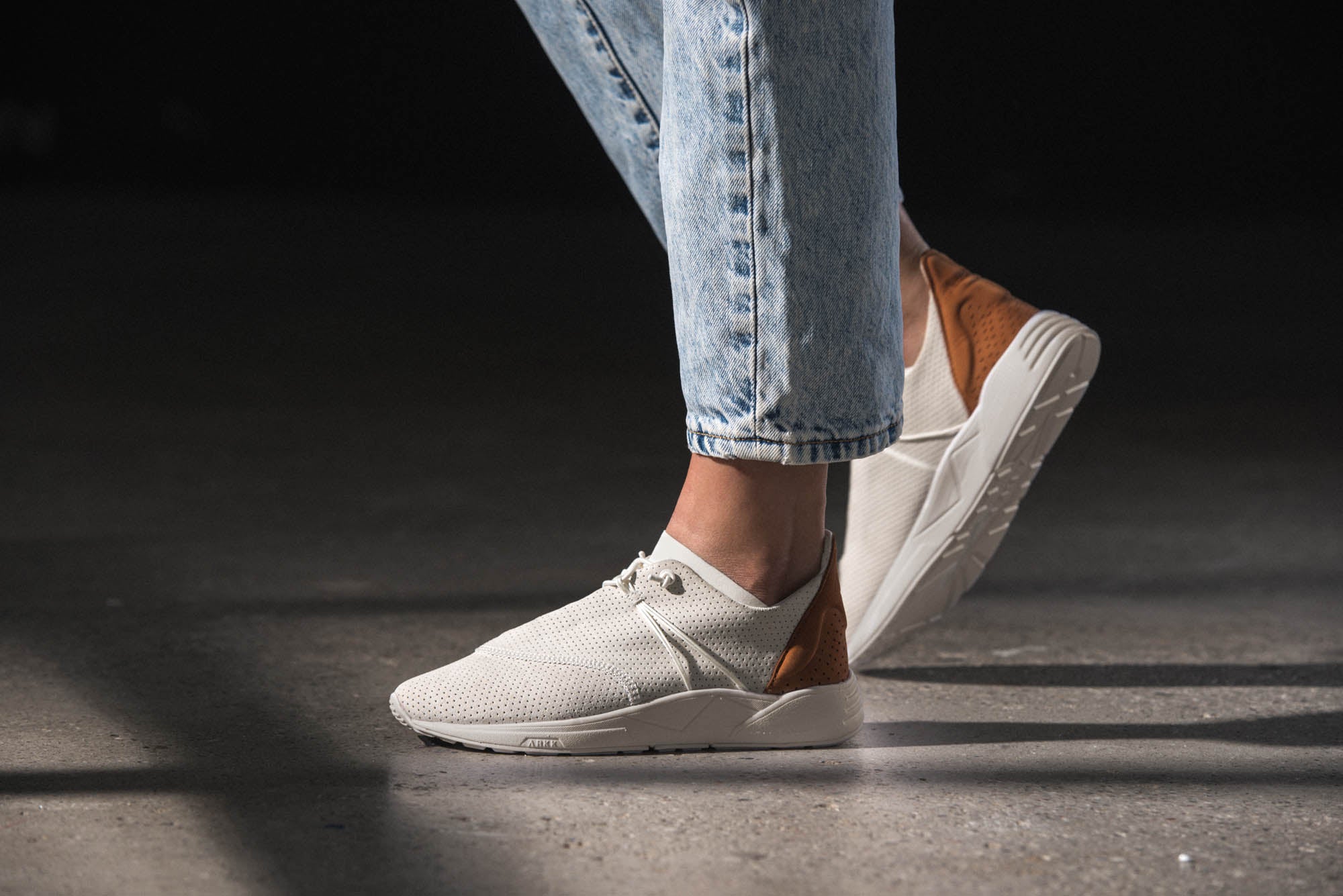 ARKK Collection Eaglezero Suede S-E15 Off White Brown - Women Eaglezero Off White
