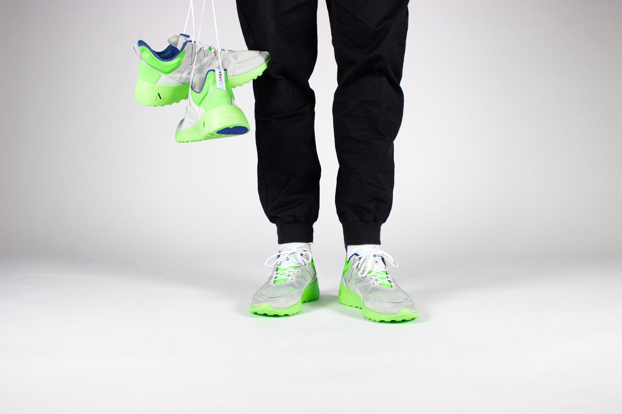 ARKK Collection Kabl CM PWR55 Ice Grey Vivid Green - Men Kabl