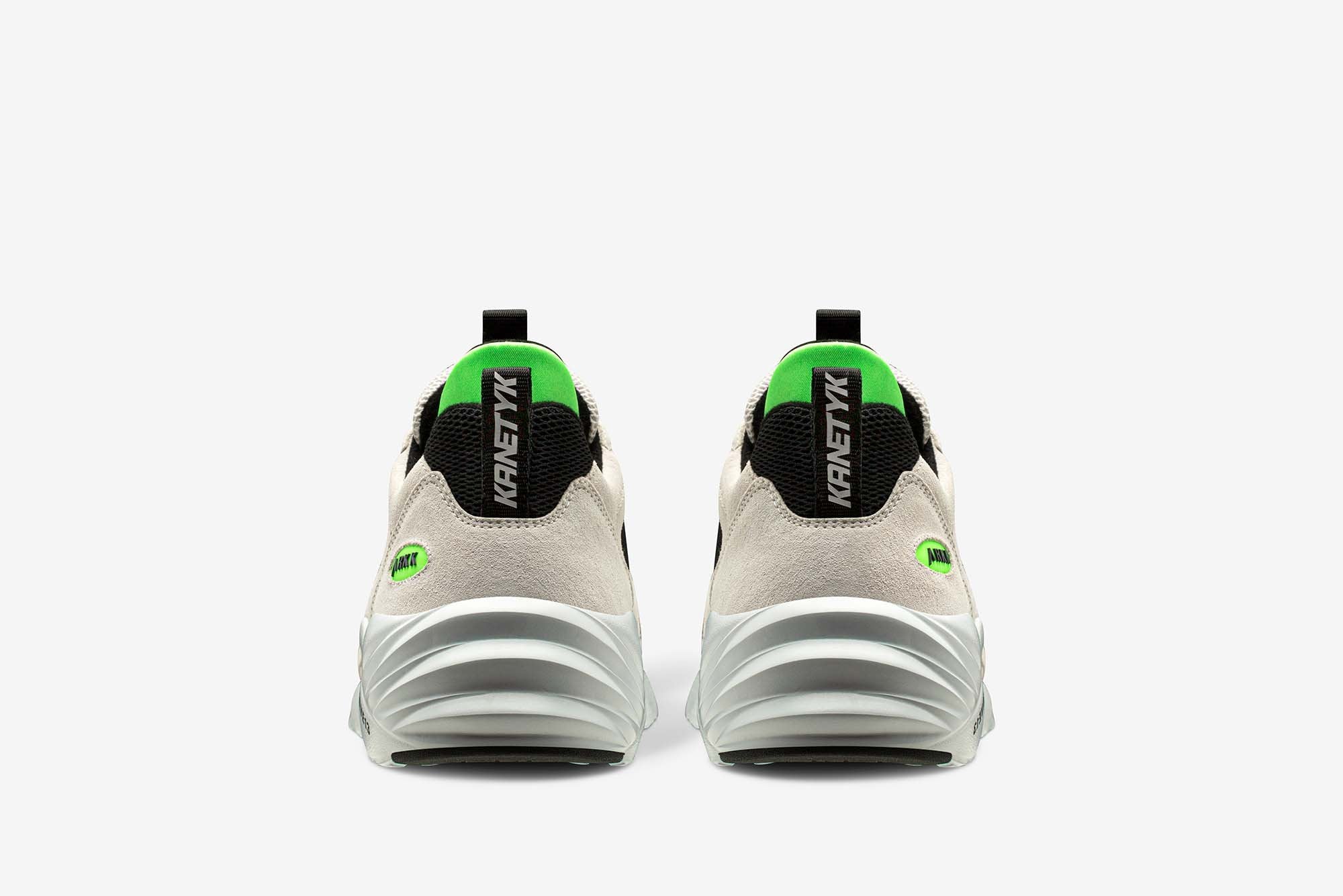 ARKK Collection Kanetyk Suede 2.0 W13 Soft Grey Vivid Green - Men Kanetyk