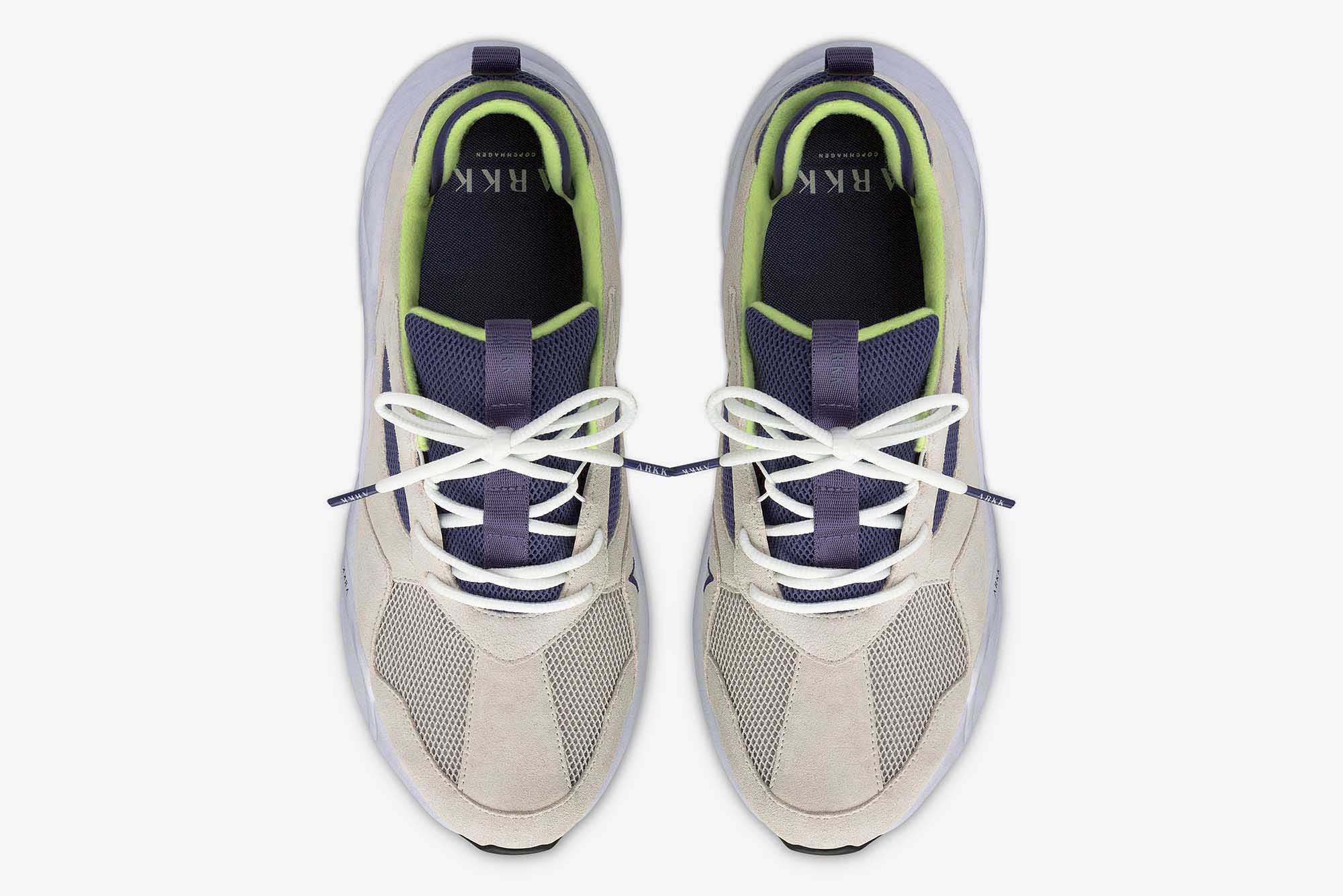 ARKK Collection Kanetyk Suede W13 Wind Grey Bright Blue - Women Kanetyk Wind Grey
