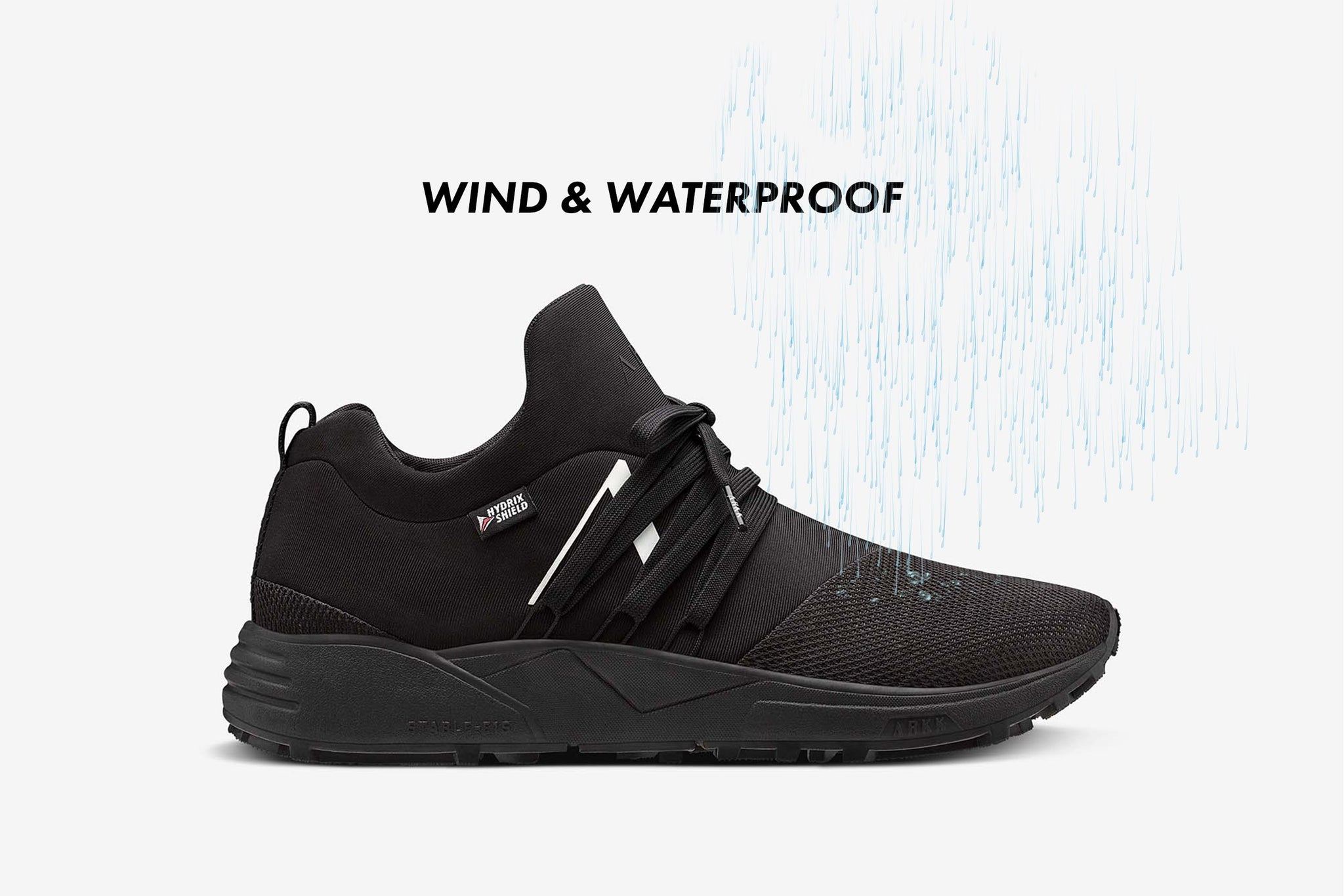 ARKK Collection Raven Mesh HL S-E15 Vibram Black White - Men Raven Black White