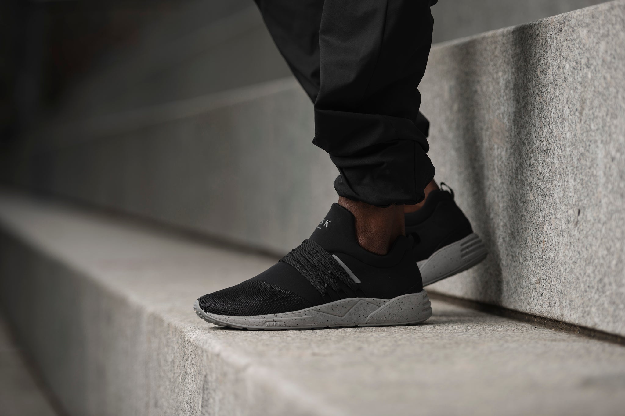 ARKK Collection Raven Mesh S-E15 Black Grey Spray - M Raven Black