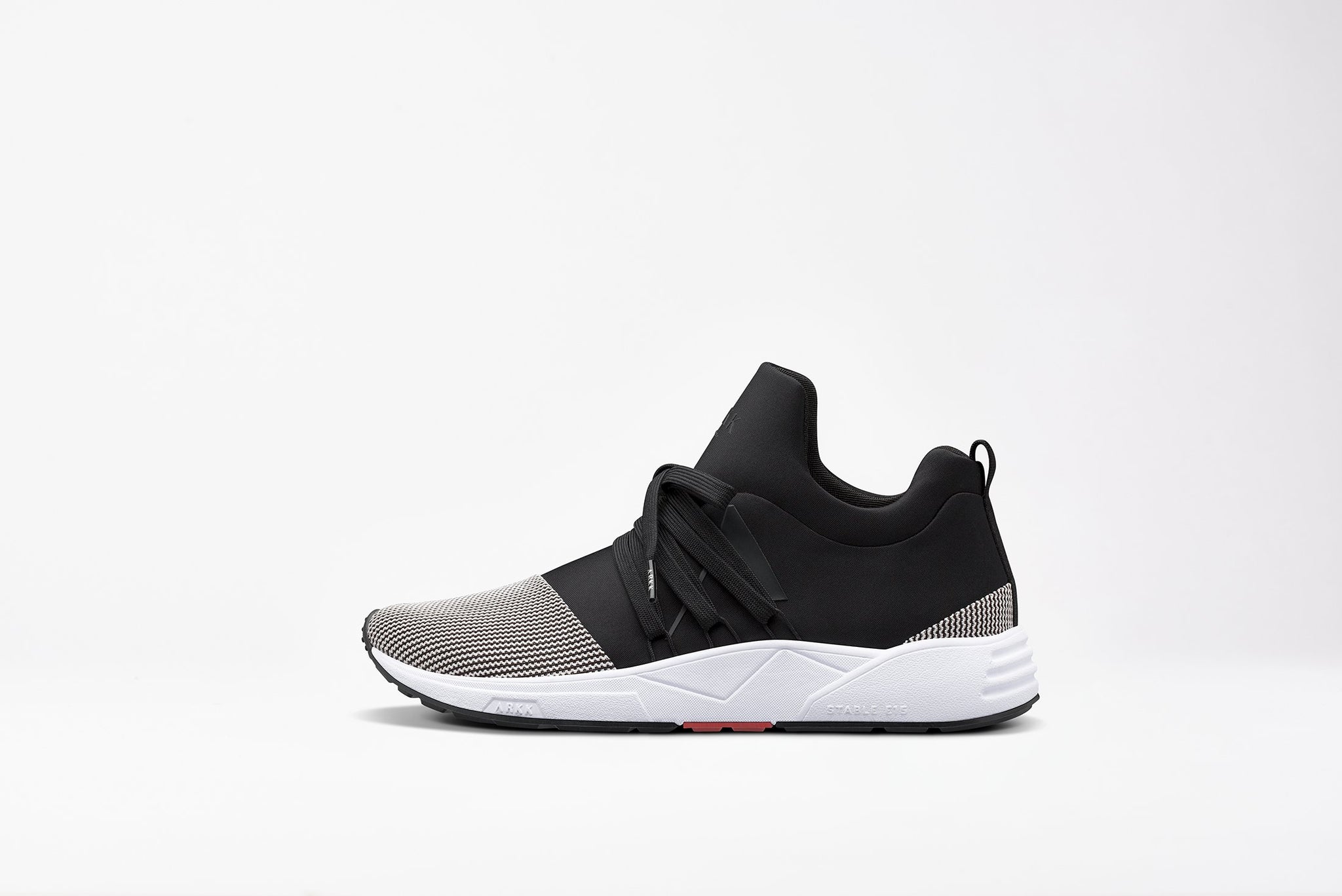 ARKK Copenhagen - Iconic Line Raven Mesh S-E15 Black White-WOMEN Raven Black