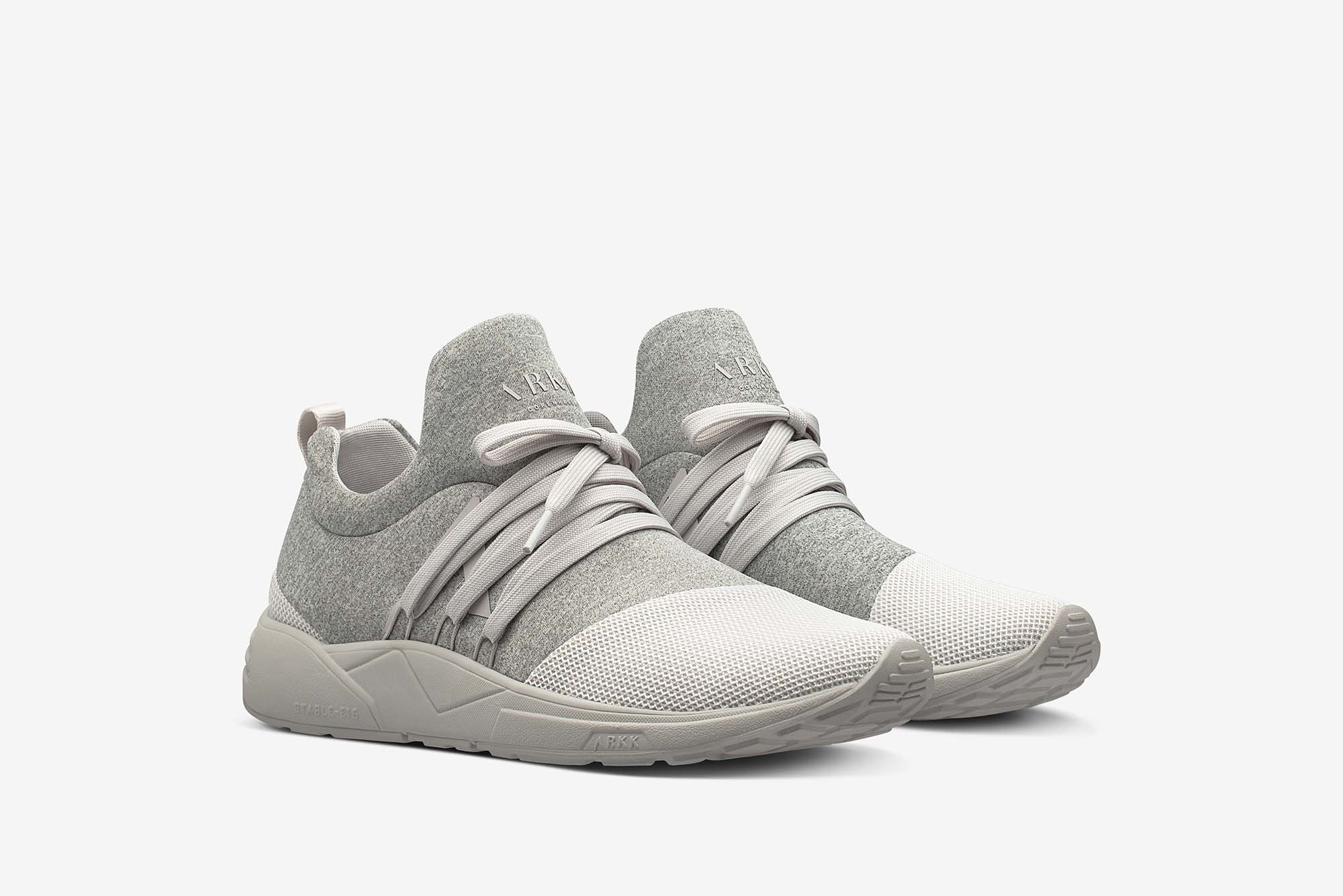 ARKK Copenhagen - Essential Line Raven Mesh S-E15 Grey Melange White - Women Raven Grey Melange