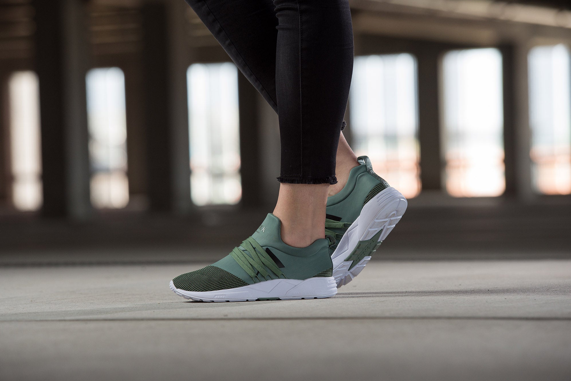 ARKK Collection Raven Mesh S-E15 Sage Green Black - Women Raven Dusty Green