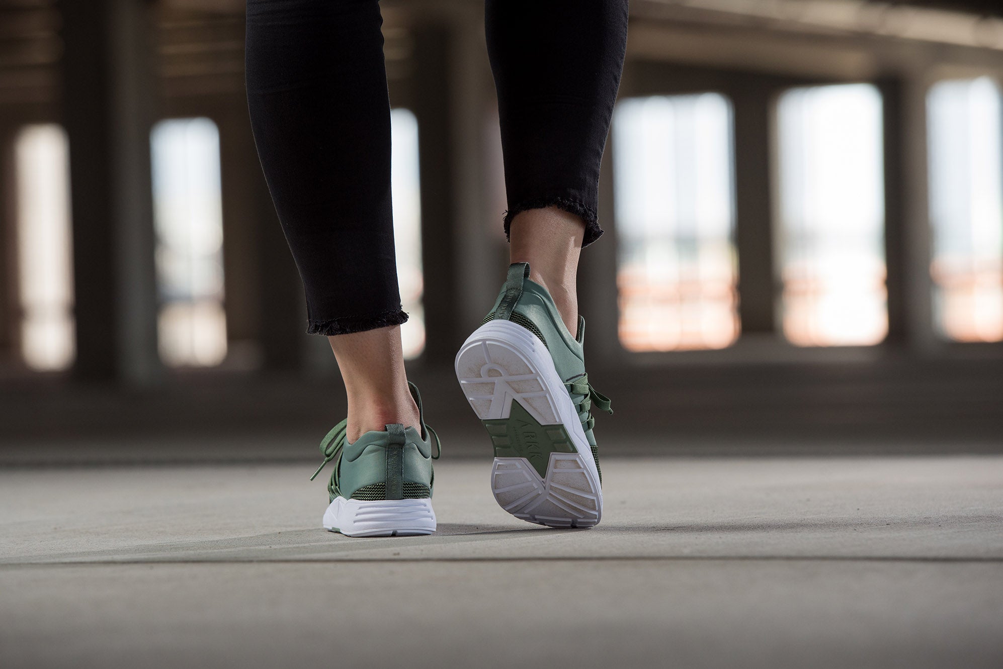 ARKK Collection Raven Mesh S-E15 Sage Green Black - Women Raven Dusty Green