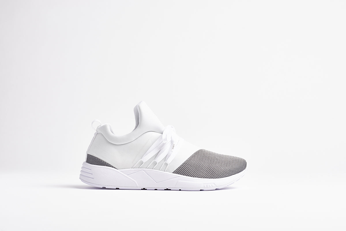 ARKK Collection Raven Mesh S-E15 White Grey - Women Raven White