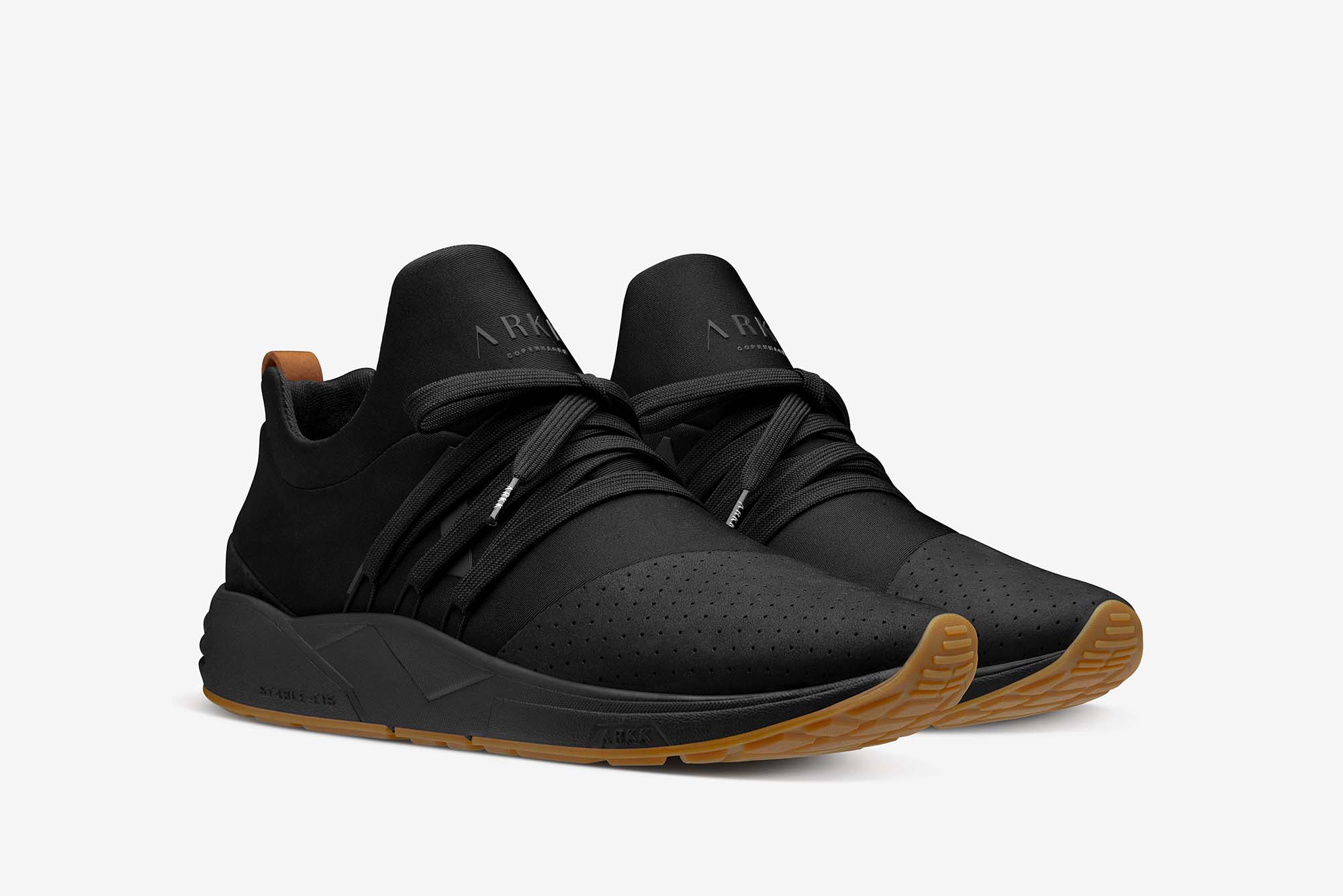 ARKK Collection Raven Nubuck S-E15 | Black Brown Gum | Men Raven Black Brown Gum