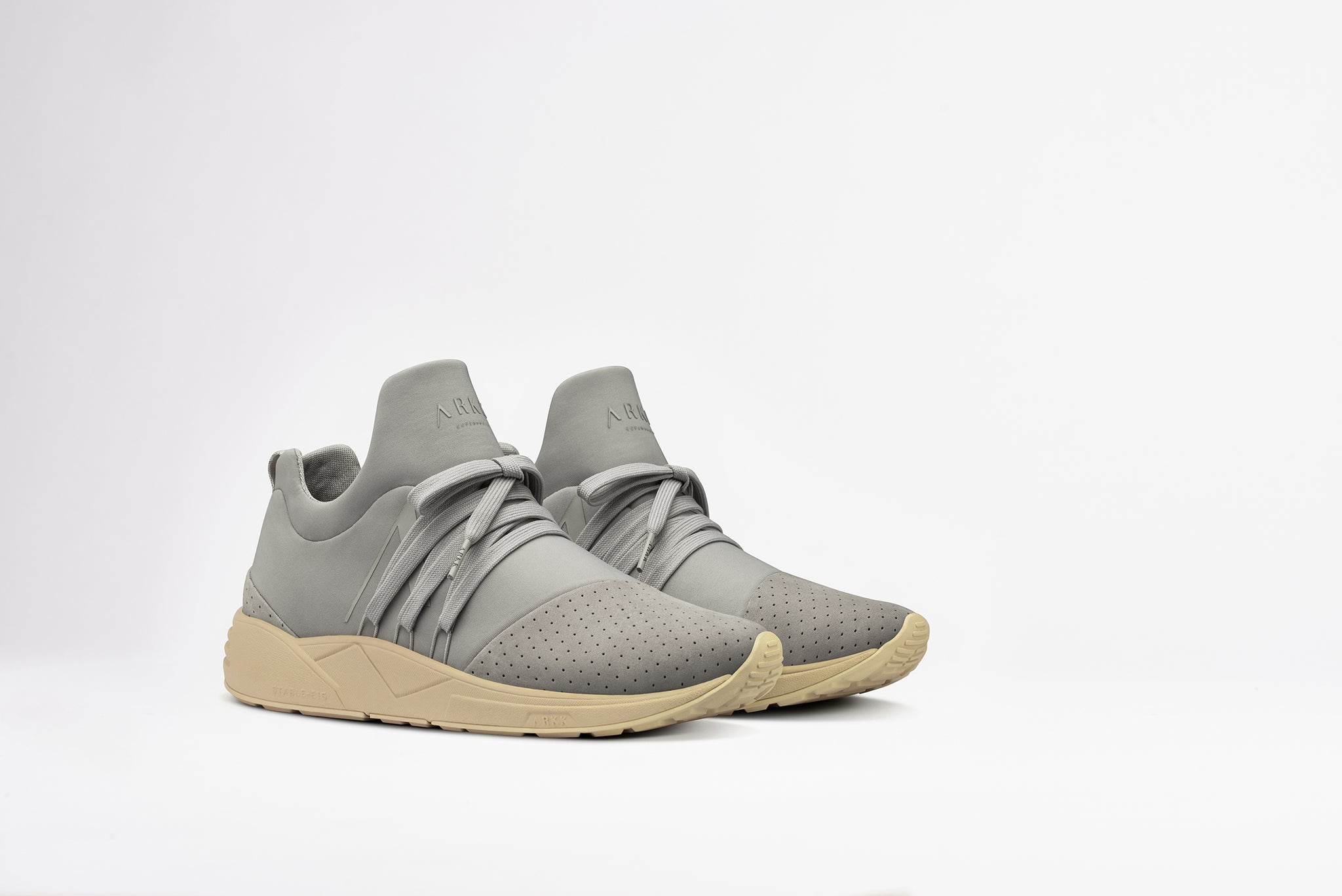 ARKK Collection Raven Nubuck S-E15 Grey Tan - Women Raven Grey