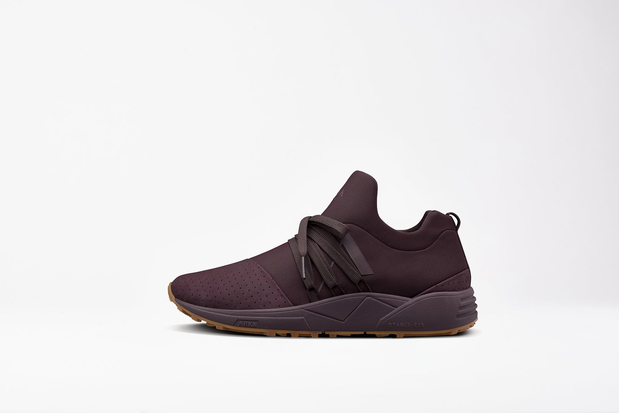 ARKK Copenhagen - Main Line Raven Nubuck S-E15 Vibram® Dark Bordeaux Gum-Men Raven Dark Bordeaux