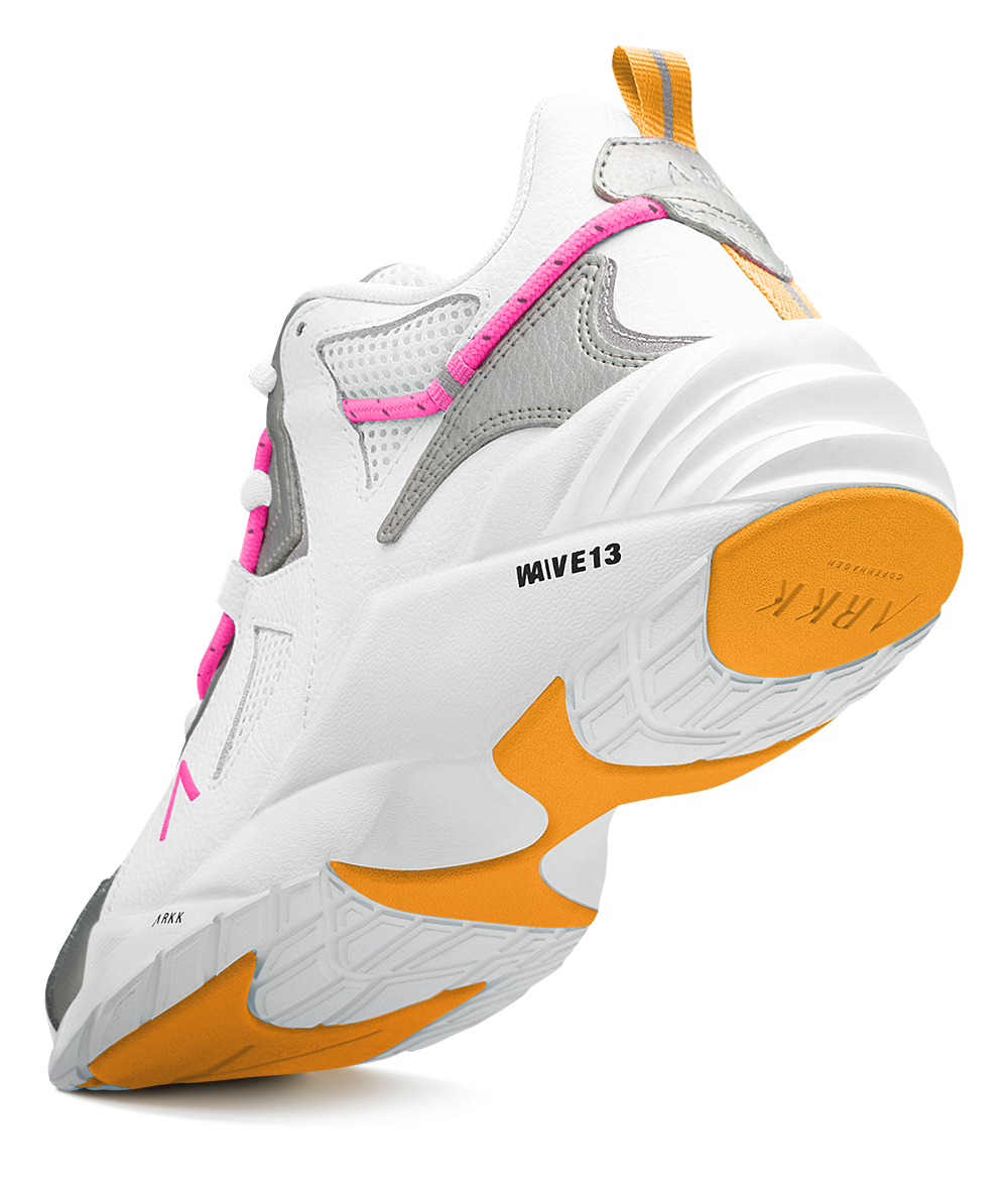 ARKK Collection Tuzon Leather W13 | White Silver Vivid Pink | Women Tuzon