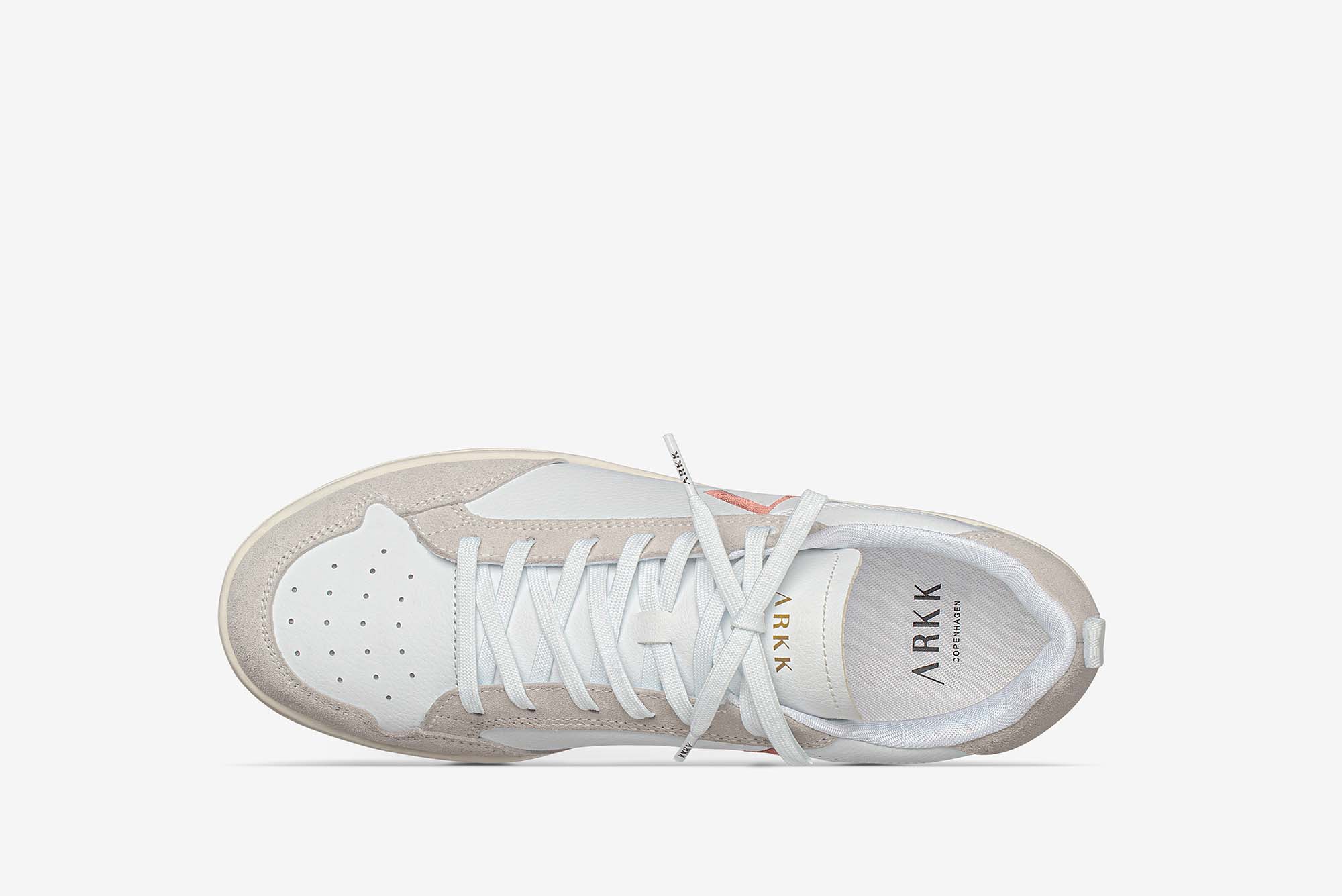 ARKK Collection Visuklass Leather Suede S-C18 | White Peach | Women Visuklass