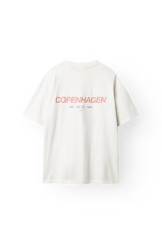 ARKK Apparel ARKK CPH Boxy Tee | Off White Solid Blue T-Shirt