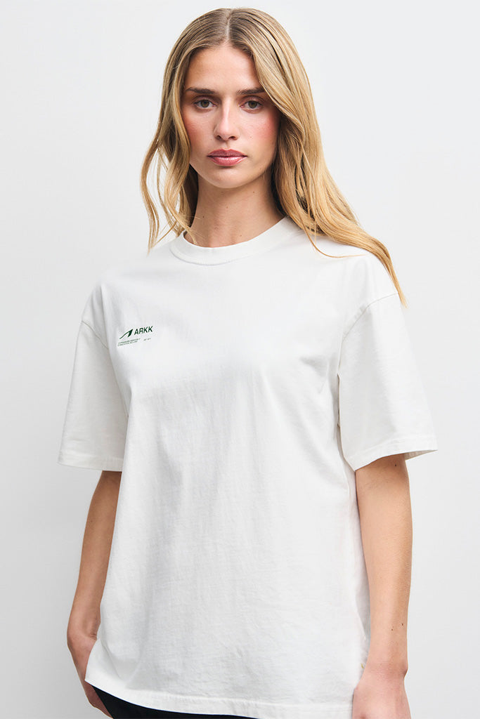 ARKK Apparel ARKK CPH Boxy Tee | Off White Vintage Green T-Shirt