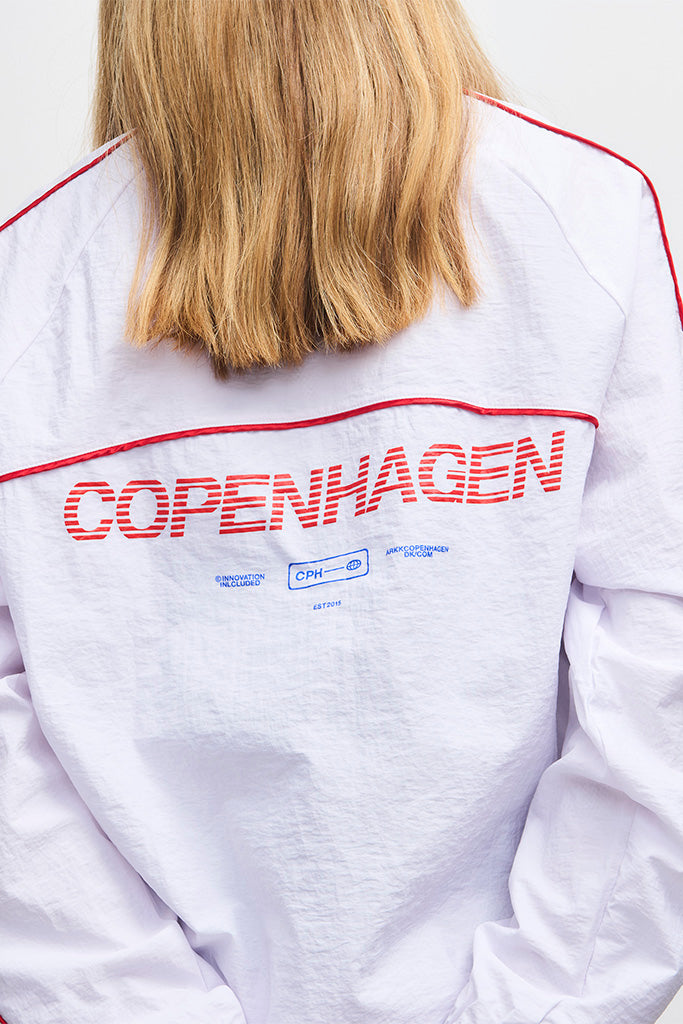 ARKK Apparel ARKK CPH Track Jacket | Off White Cherry Solid Blue Track Jacket