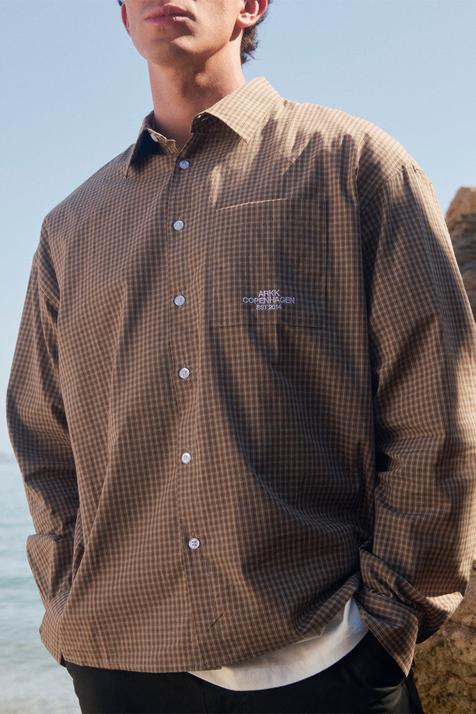 ARKK Apparel ARKK Checkered Shirt | Cocoa Shirt