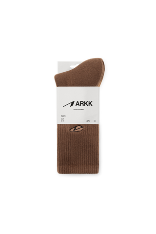 ARKK Accessories ARKK Cushioned Socks 3-pack | Mocha Socks