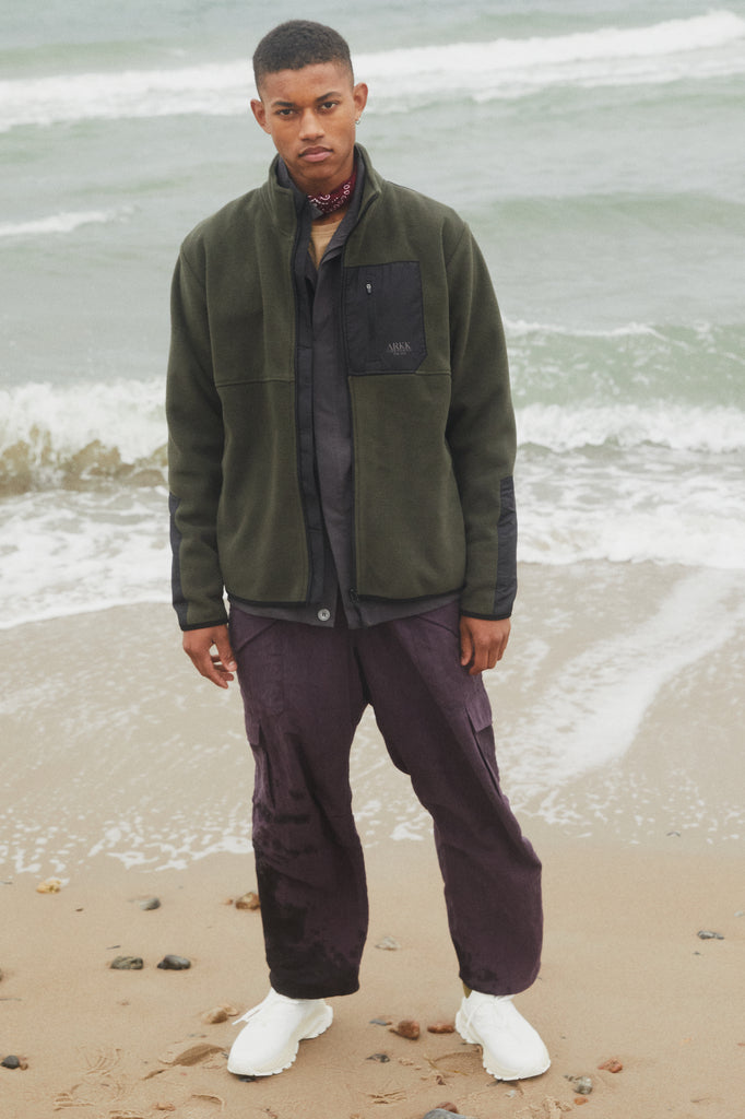 ARKK Apparel ARKK Essential Fleece Jacket | Dark Army Black Fleece Jacket