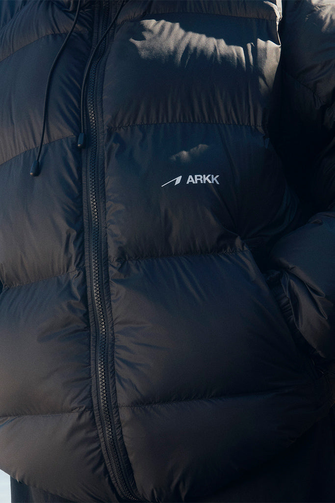 ARKK Apparel ARKK Logo Puffer | Faded Black Jacket