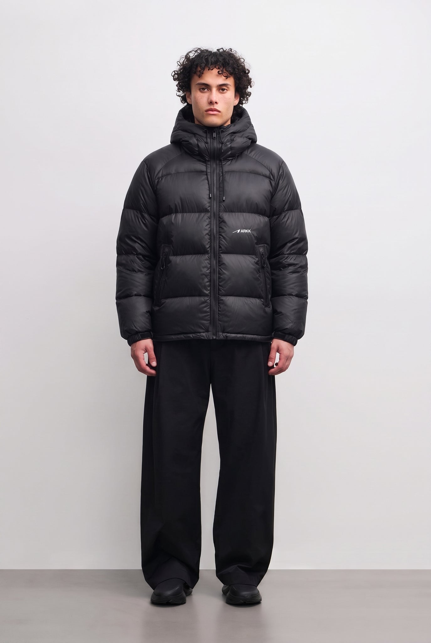 ARKK Apparel ARKK Logo Puffer | Faded Black Jacket