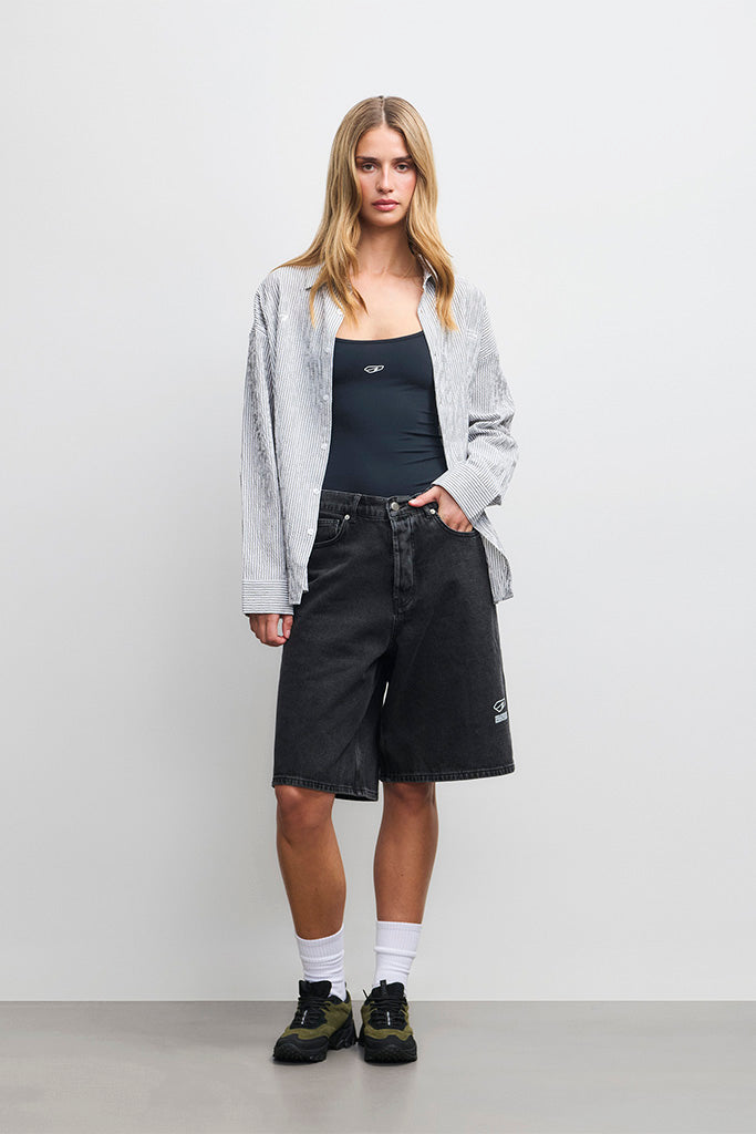 ARKK Apparel ARKK Logo Seersucker Shirt | Grey Shirt