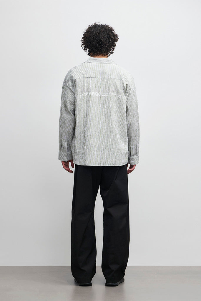 ARKK Apparel ARKK Logo Seersucker Shirt | Vintage Green Shirt
