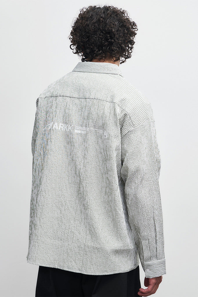 ARKK Apparel ARKK Logo Seersucker Shirt | Vintage Green Shirt