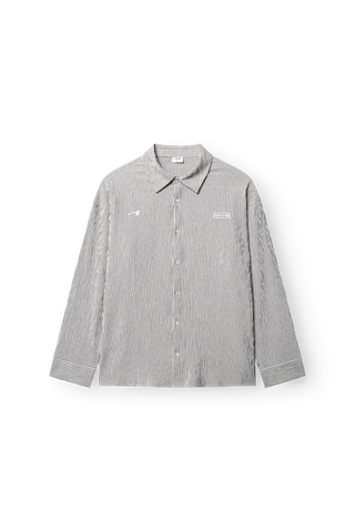 ARKK Apparel ARKK Logo Seersucker Shirt | Grey Shirt