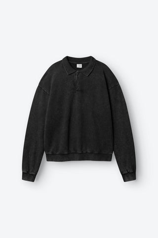 ARKK Apparel ARKK Long Sleeve Polo 2.0 | Black Sweatshirt