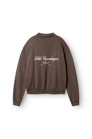 ARKK Apparel ARKK Long Sleeve Polo 2.0 | Faded Brown Sweatshirt