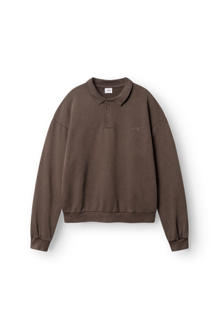 ARKK Apparel ARKK Long Sleeve Polo 2.0 | Faded Brown Sweatshirt