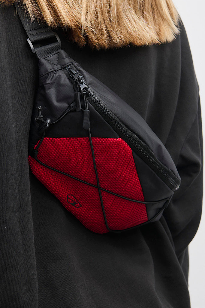 ARKK Accessories ARKK Nylon Bumbag | Black Red Bumbag